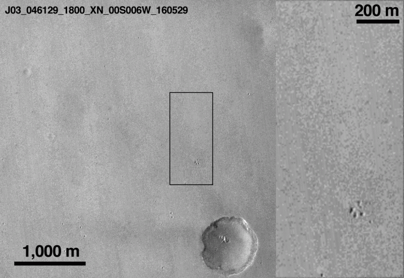NASA finds ESA/Russian Mars Lander Crash Site