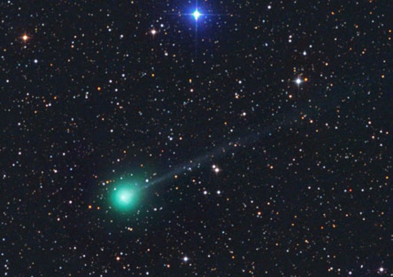PanSTARRS Comet, Rocked by Outburst, Goes Green