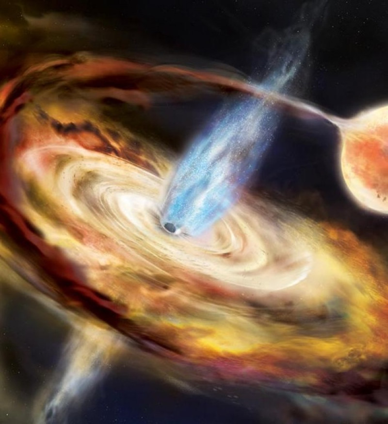 Astronomers map a black hole using "echoes" of light
