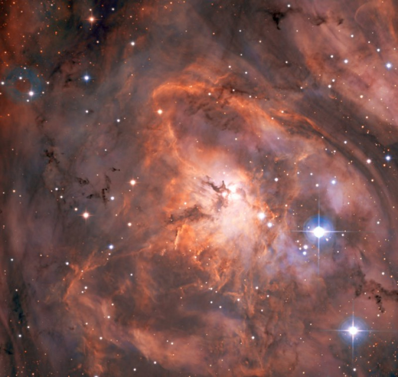 Planet-hunting ESO telescopes reveal Lagoon Nebula in all its glory