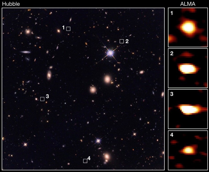 Astronomers discover vast ancient galaxies, which could shed light on dark matter