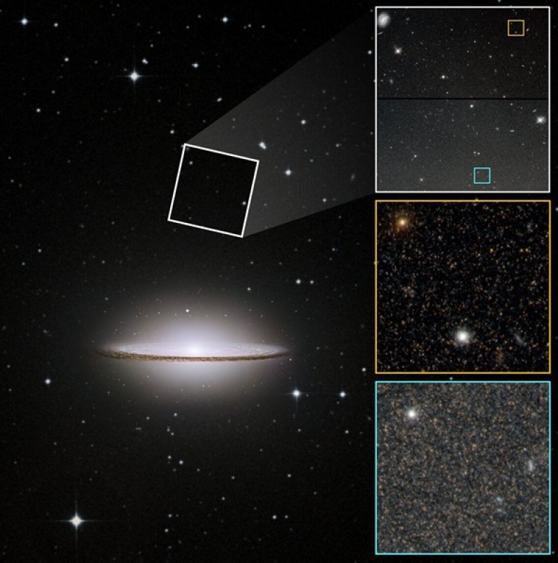 Hubble finds hints the Sombrero galaxy had a turbulent past