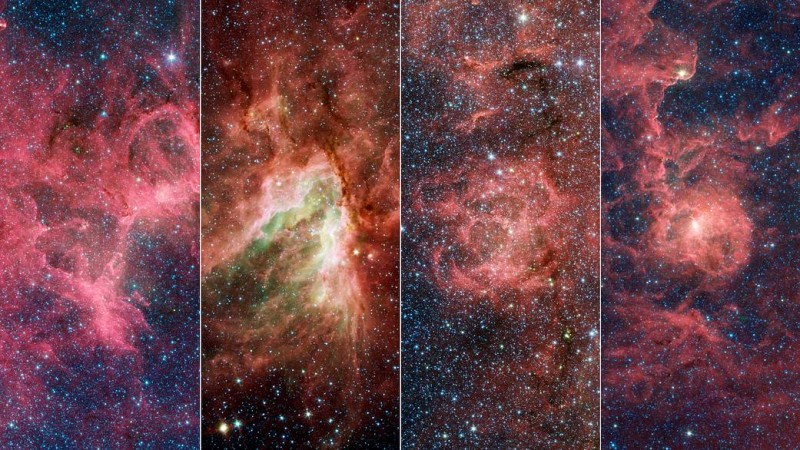 Image of the Day: Eagle, Omega Nebula, Trifid, and Lagoon: Four Famous Nebulae