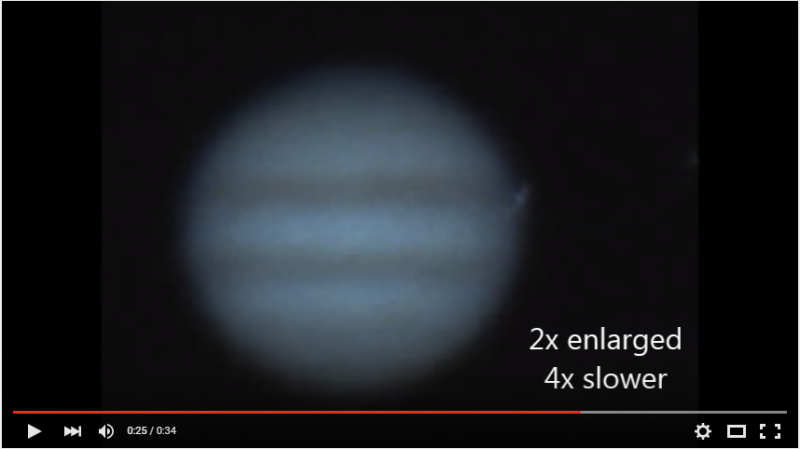 Amateur Video Captures Meteor On Jupiter