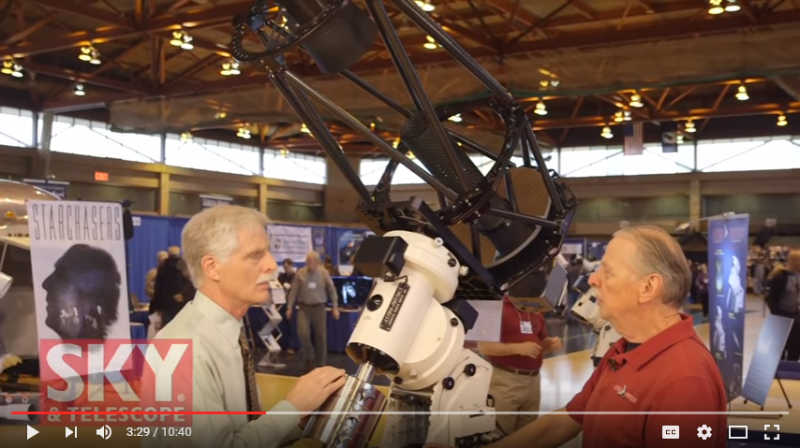 Roland Christen Demonstrates the New AP 17in Astrograph on a 1600GTO Mount with New CP4 Control Box