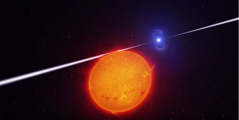 WATCH: AR Scorpii White Dwarf Lashes Red Dwarf with Mystery Ray [HEIC1616] -- 2 videos
