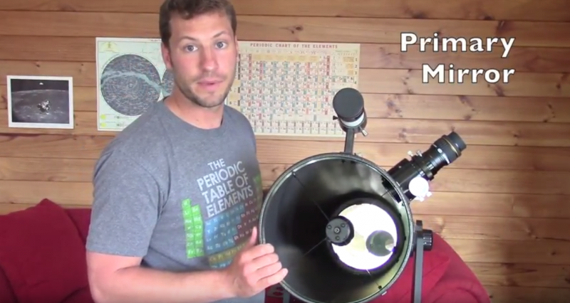 WATCH: Astronomy Basics, Part 2: Parts of the Dobsonian Telescope